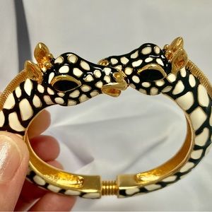 KJL Giraffe Enamel Bangle, Jungle Love, VINTAGE